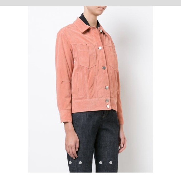 The Arrivals pink Lassen suede jacket worn twice - Picture 3 of 4